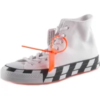 Converse Chuck 70 Herren-Sneaker, Off White, Hi White/Cone/Black Canvas, Weiß/Kegel/Schwarz, 36.5 EU - 35.5 EU