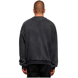 URBAN CLASSICS Acid Washed Sweatshirt Black L