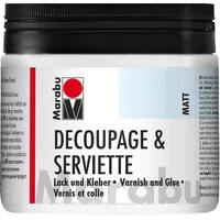 Marabu - Transparenter Lack und Kleber matt, 500 ml