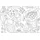 Queence Wandsticker QUEENCE "Meerjungfrauen Unterwasserwelt", weiß, B:90cm H:60cm, Vinyl, Wandtattoos, DIY-Wandsticker zum Bemalen