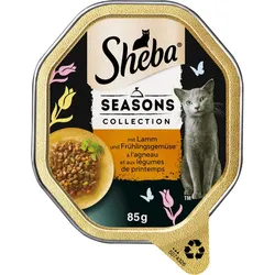 Sheba Seasons Collections mit Lamm und Frühlingsgemüse 85G