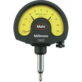 Mahr 4334000 Millimess 1003 Mechanischer Zifferblattvergleicher, 1 μm Graduationswert, Gelb