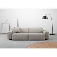andas Big-Sofa »Glimminge auch in Breitcord, Feincord + Easy care-Bezug,«, besondere Kedernähte Zierkissen grau
