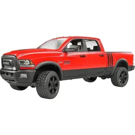 Bruder 02501 - RAM 2500 Power Wagon mit Pferdeanhänger rot/weiß 1:16