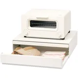 Yamazaki Küchenablage 45x13x37cm Schublade mit Ausziehtablett Metall, Weiß,