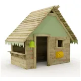 Wickey Spielhaus für Kinder Tipi mit Holzdach und Fenster - pastellgrün - Blau