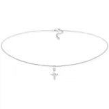 elli by julie & grace Elli Choker Kreuz Religion Zirkonia 925 Silber