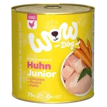 Wow Junior 800g Dose Hundenassfutter 6 x 800 Gramm Huhn mit Karotten