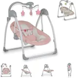 Moni Cangaroo Babywippe elektrisch Jessica Spielbogen Musikfunktion Schaukelfunktion rosa