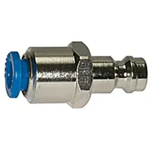 Riegler Einstecknippel push-in 6 mm, für Kupplungen NW 5, Messing vern.