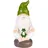 Brubaker Gartenzwerg meditiert mit Frosch - Zwerg Schneidersitz Yoga Meditation Übung Sukhasana - Gartendeko für außen - Dekoration Lustig Wetterfest für Garten Campingplatz - 19 cm groß