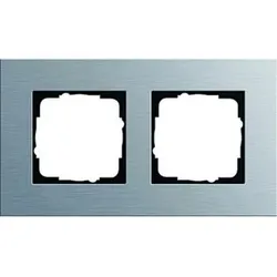 Rahmen 2f alu Esprit Metall geeignet für Unterputz-Installation