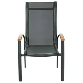 Dehner Stapelstuhl Chicago Wood 108,5 x 66 x 75 cm schwarz
