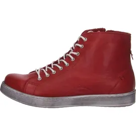 Andrea Conti Damen High Top Sneaker Schnürer Leder dynamisch 0341500, Rot Chili 583,36 EU