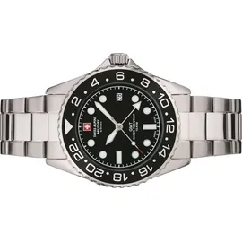 Swiss Alpine Military GMT Diver Edelstahl 42 mm 7052.1137