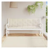 vidaXL Gartenbankauflage 180 x 50 x 7 cm creme 2 St.