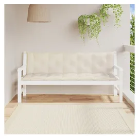 vidaXL Gartenbankauflage 180 x 50 x 7 cm creme 2 St.