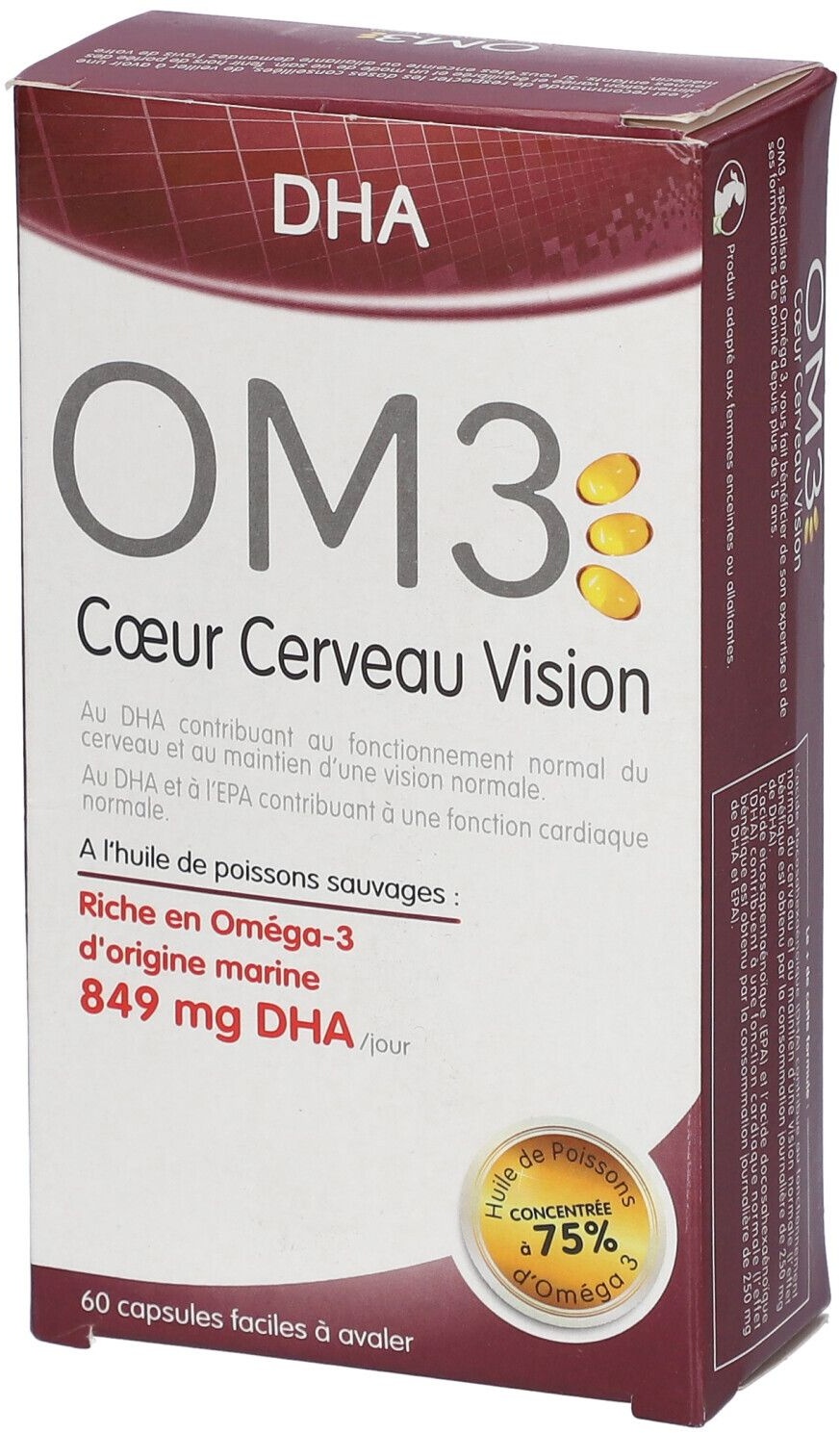 OM3 DHA Coeur Cerveau Vision 60 pc(s) capsule(s)