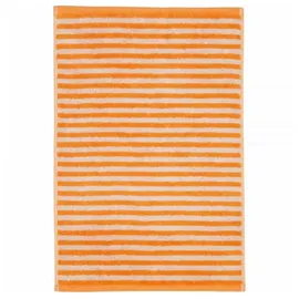 CAWÖ Campus Ringel 955 Gästehandtuch 30 x 50 cm mandarine