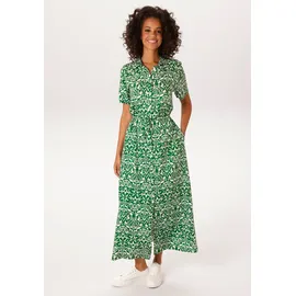 Aniston CASUAL Sommerkleid mit Ornamenten und grafischen Blumen grün 38