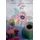 Vervaco Kreuzstich Stickpackungen Tischdecke Pastellblumen Stickdecken Vorgezeichnet Basteln Erwachsene Kreativ Set Vorgedruckte Decke Sticken 80 x 80 cm Stickset DIY Sticken Set