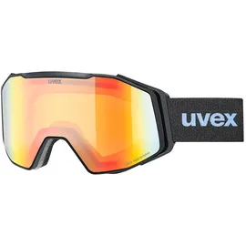 Uvex gravity Fm Skibrille / black matt - Supravision Yellow/CAT1