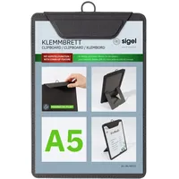 Sigel Klemmbrett A5 Anthrazit