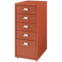 [en.casa] Kökar Schubladenschrank 69 cm x 28 cm x 41 cm Ziegelrot