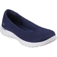 SKECHERS ON-THE-GO FLEX-SIENA Ballerina Slipper, blau weiß