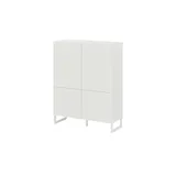 Höffner Highboard, weiß , Maße cm x 140 cm x 41,6