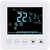 Revolt Wand-Thermostat für Fußbodenheizung LCD Touch-Tasten programmierbar