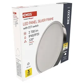 EMOS LED Panel 1 rund silber