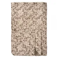 Ib laursen Quilt mit milky brown Blattmuster, 180 x