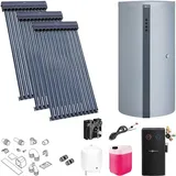 Viessmann Solaranlage mit 3 Stk. Vitosol 300-TM SP3C, Regelung und Pufferspeicher Vitocell 360-M 950l silber - SK06759