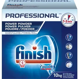 Finish Calgonit Professional Pulverreiniger , Entfernt schnell und problemlos hartnäckige Verschmutzungen, 10 kg - Packung