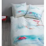 JANINE Bettwäsche Modern Art 4214242142 02 * 155X220,80x80", blau