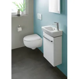 Geberit Renova Compact Wand-WC mit WC-Sitz Weiß spülrandlos