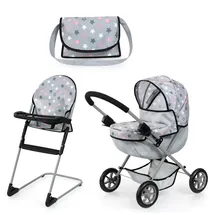 Bayer Design 13707AB Puppenwagen Grau