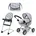 13707AB Puppenwagen Grau