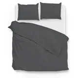 ZO HOME Bettwäsche Zo! Home Mako-Satin Bettwäsche 135x200 cm Satinado uni grau Classic, Mako-Satin, 2 teilig grau