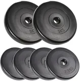 A2Z SPORT® 20kg Hantelscheiben 30mm Set: 2x5kg + 4x2,5kg - Hantelscheiben 5kg + Hantelscheiben 2,5kg - Gewichtscheiben 30mm Hantelscheiben Set für Langhanteln and Kurzhanteln