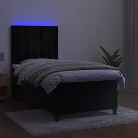 vidaXL Boxspringbett 100 x 200 cm Schwarz