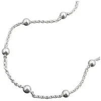 GALLAY Fußkette 1,3mm Silber 925 25cm in silber | Gr.: onesize