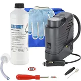 ELASTOFIT Reifenpannenset Compact für alle PKW 12V Kompressor Reifendichtmittel (Compact Blue)