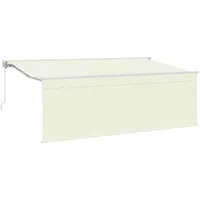 VidaXL Einziehbare Markise Creme 400 x 200 cm Stoff