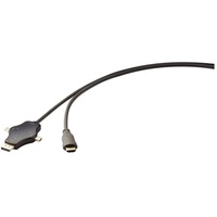 Renkforce RF-3909364 Cable-Sharing Verbindungskabel [3x DisplayPort Stecker, Mini-DisplayPort Stecke