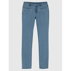 Classic Basics Bequeme Jeans CLASSIC BASICS, Damen, Gr. Normalgrößen, blau, bleached, 81% Baumwolle, 17% Polyester, 2% Elasthan, unifarben, lang, Jeans