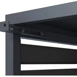 Westmann Boxa S Verkleidung Wärmepumpe Holzoptik Anthrazit 100x56x97 cm