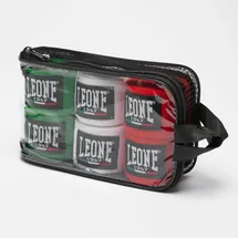 Leone 1947 Boxbandagen Multipack, Pack x 3-AB705P Unisex – Erwachsene, Rot-Weiß-Grün, 250 cm