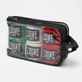 Leone 1947 Boxbandagen Multipack, Pack x 3-AB705P Unisex – Erwachsene, Rot-Weiß-Grün, 250 cm